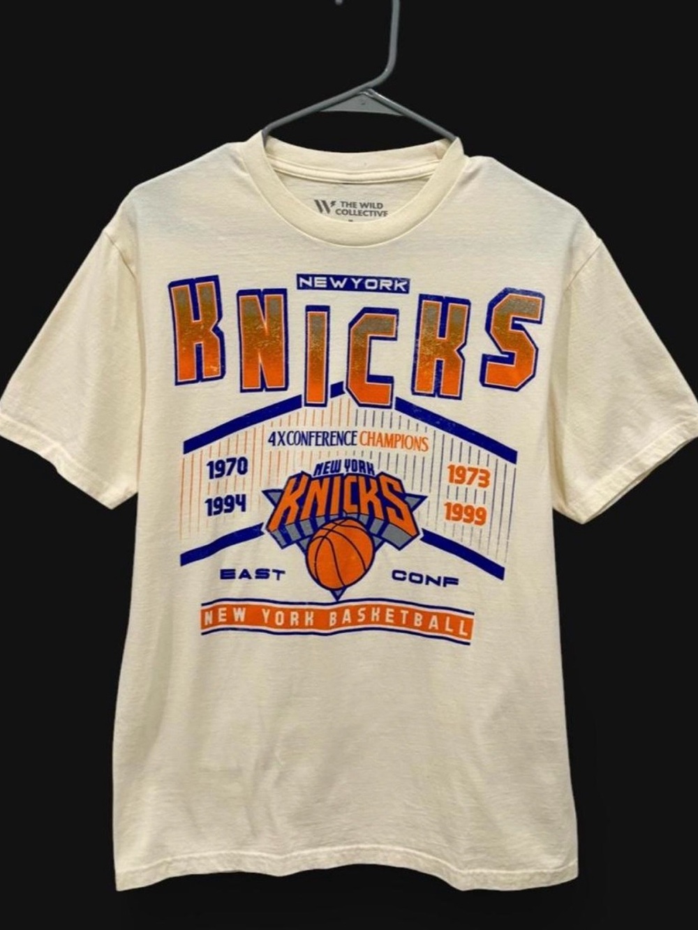 The Wild Collective New York Knicks Cotton Tshirt Medium NBA Basketball Sporty
